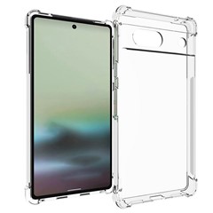 Für Google Pixel 7A Nicht-rutschfestes, Doßsicheres Telefongehäuse Verdickte Vier Eckschutz Transparent Weiche Tpu-rückseite