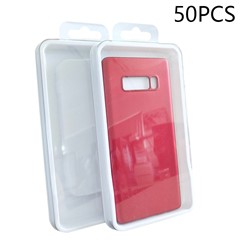 50 Piezas de Tamaño M Cajas de Embalaje de la Caja Del Teléfono PC+PVC Cajas de Visualización Transparente, 16.2 x 8.2 cm