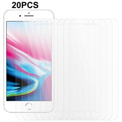 20pcs / establecido para iphone 7 / 8 / se (2020) / se (2022) protector de pantalla 0.3 mm 2.5d película de pantalla de vidrio templado