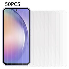 50PCS For Samsung Galaxy A55 5G 0.3mm Thick 2.5D Edge Screen Protector Tempered Glass Film