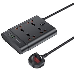 Yesido MC11 2650W Power Strip 4 UK Sockets + PD + 2 USB -anschlüsse Multifunktionsleistungssocket - UK -plug