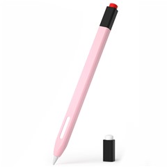 For Apple Pencil (2nd Generation) Stylus Pen Cover Anti-dust Silicone Sleeve - Sakura Pink