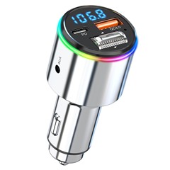 BC88 Bluetooth 5.3 FM Transmitter QC3.0 PD 30W Fast Charging Car MP3 Player with RGB Light (CE Certified)