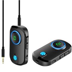 BT-T3 2 En 1 Transmisor De Receptor Bluetooth 5.0 AUX AUX AUX Adaptador De Audio Inalámbrico Para El Altavoz Auriculares De PC TV