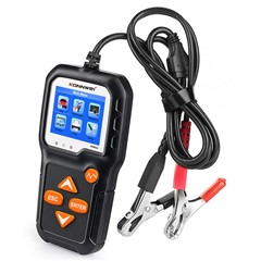 Konnwei KW650 6-12V Auto Motorcycle Tester Chargging Strutt Tead Strumento Dell'analimer Cattere da 100 a 2000 CCA