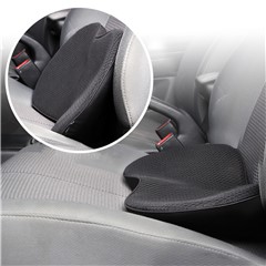 LOVERCAR Car Seat Waist Support Cushion Memory Foam Breathable Mini Seat Cushion - Black