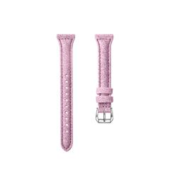 Bling Design Genuine Leather Smart Watch Strap Replacement for Xiaomi Mi  Watch – Pink
