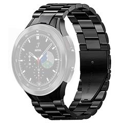 JLT Für Samsung Galaxy Watch4 Classic 42mm / 46 mm / Watch4 40 mm / 44mm Uhrengurt Ersatz -uhrenband Mit Klappschnalle - Schwarz