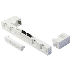 SW488 Charger Dock Pour Nintendo Switch Controller Station de Quai de Chargement Rapide Pour 4 Joy-cons Avec Stockage de Cartes de Jeu - Blanc