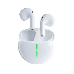 AZEADA PD-BT124 TWS Wireless Earbuds Lightweight Bluetooth Headset Portable Headphone with Charging Case - White