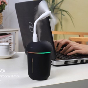 Acheté Humidificateur Rechargeable En Forme De Champignon 3 En 1 + Lampe + Ventilateur De Refroidissement Avec Port USB Unique Noir Acheté Humidificateur Rechargeable En Forme De Champignon 3 En 1 + Lampe + Ventilateur De Refroidissement Avec Port USB Unique Noir