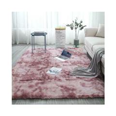 Shop Home Indoor Floor Tie Dyed Carpet Wine Red 40 60cm From China Tvc Mall Com