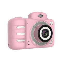 Dual Lens Kids Camera HD 1080P Vidéo Caméra Numérique 2,0 Pouces Écran Avec Carte SD De 32 Go - Rose