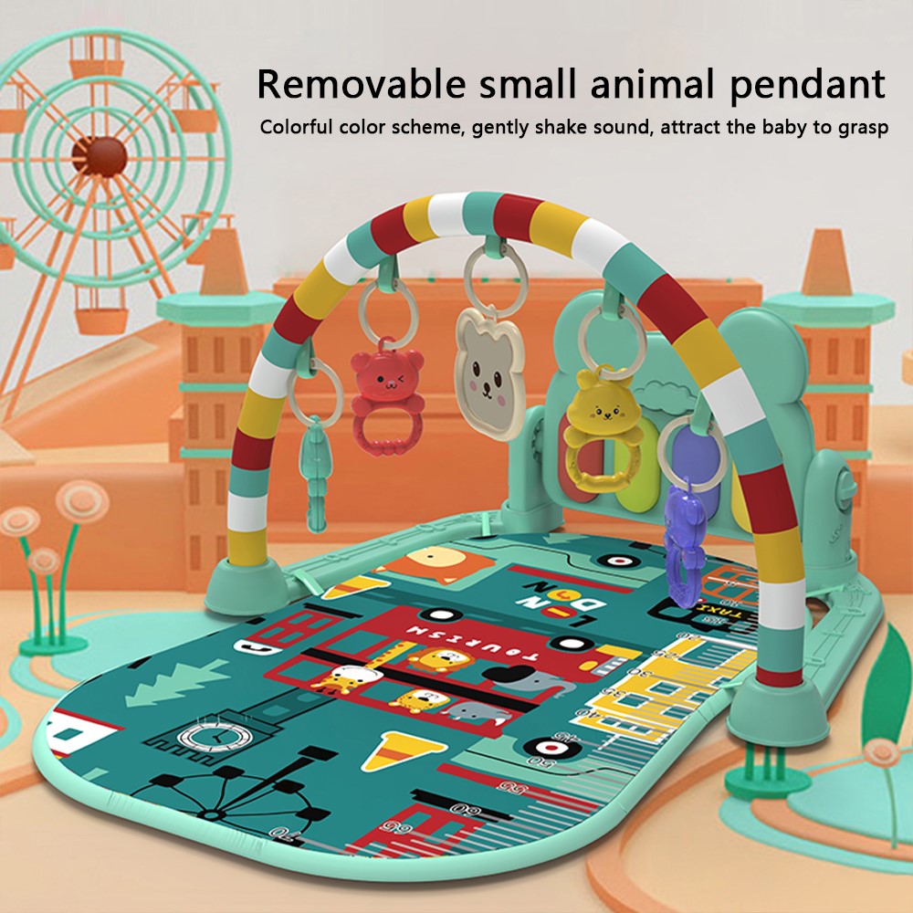 Baby Gyms Play Mat Musical Activity Center Toddler Kick and Play Piano