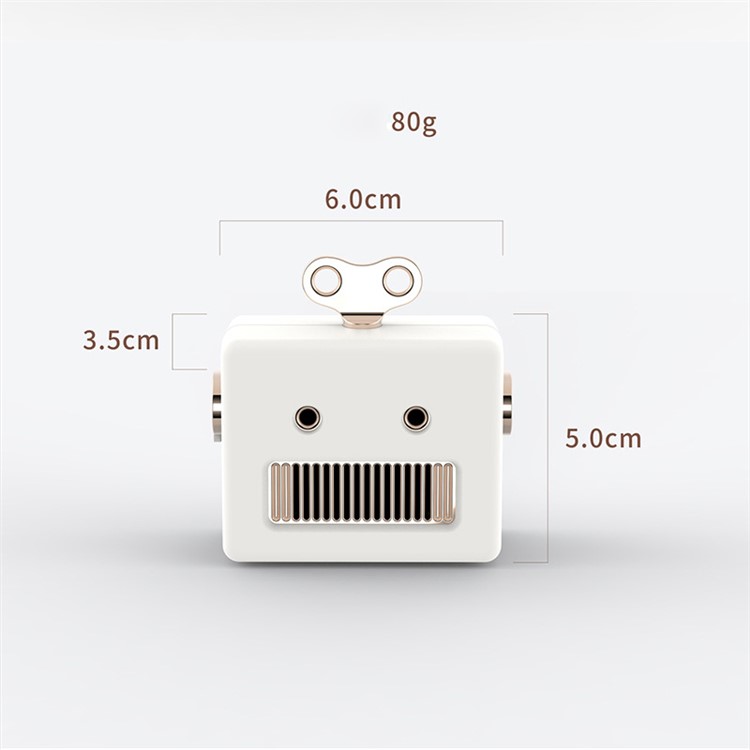Cute Square Shaped Portable Outdoor Wireless Bluetooth Speaker - White-2