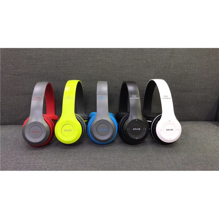 P47 Over-ear Wireless Foldable Bluetooth 4.2 Earphone for iPhone Samsung - White-3