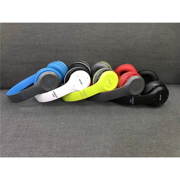 P47 Over-ear Wireless Foldable Bluetooth 4.2 USB Interface Rechargeable Earphone for iPhone Samsung - Red-3