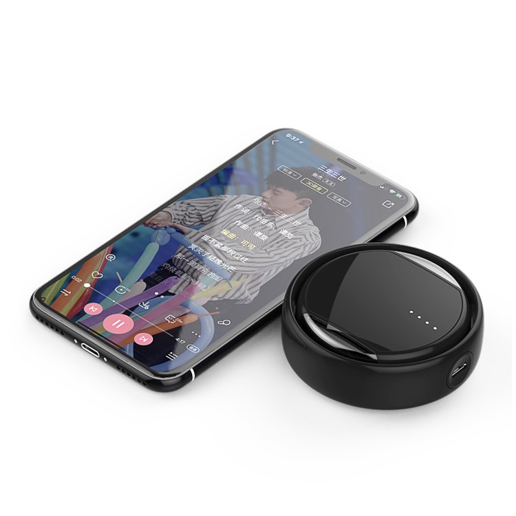 TS02 Bluetooth 5.0 Earphone TWS Wireless Earphones In-ear Headset Earbud - Black-3