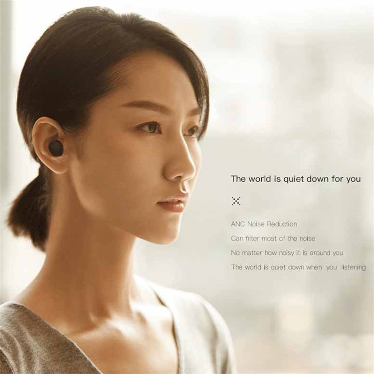 TS02 Bluetooth 5.0 Earphone TWS Wireless Earphones In-ear Headset Earbud - Black-9