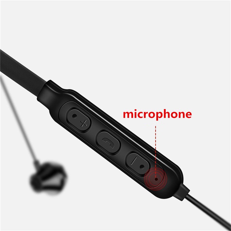 G02 Bluetooth 5.0 Headset Wireless Sports Earphone Neck-mounted Stereo Headphone - Black-2