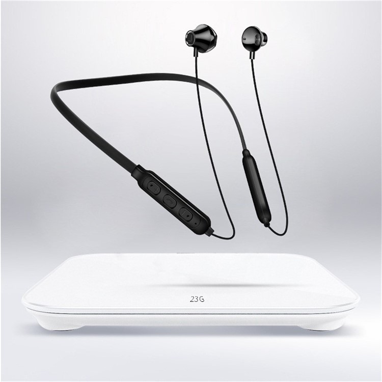 G02 Bluetooth 5.0 Headset Wireless Sports Earphone Neck-mounted Stereo Headphone - Black-3
