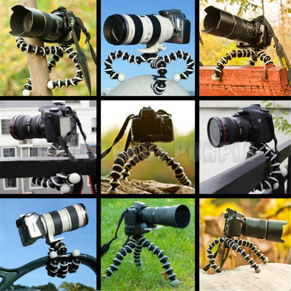 Octopus-like Tripod Stand Holder with 1/4 Screw and Clamp for Cameras and Smartphones, Size: M-5