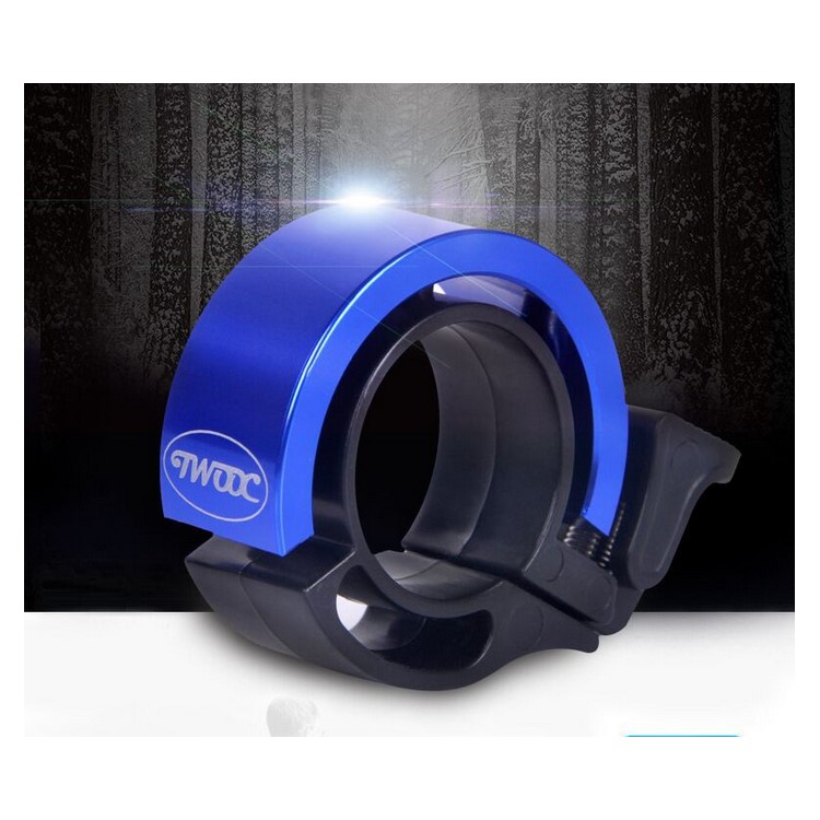 Bicycle Handlebar Alarm Bike Loud Warning Aluminum Alloy Bell Ring Safe Horn - Blue-2
