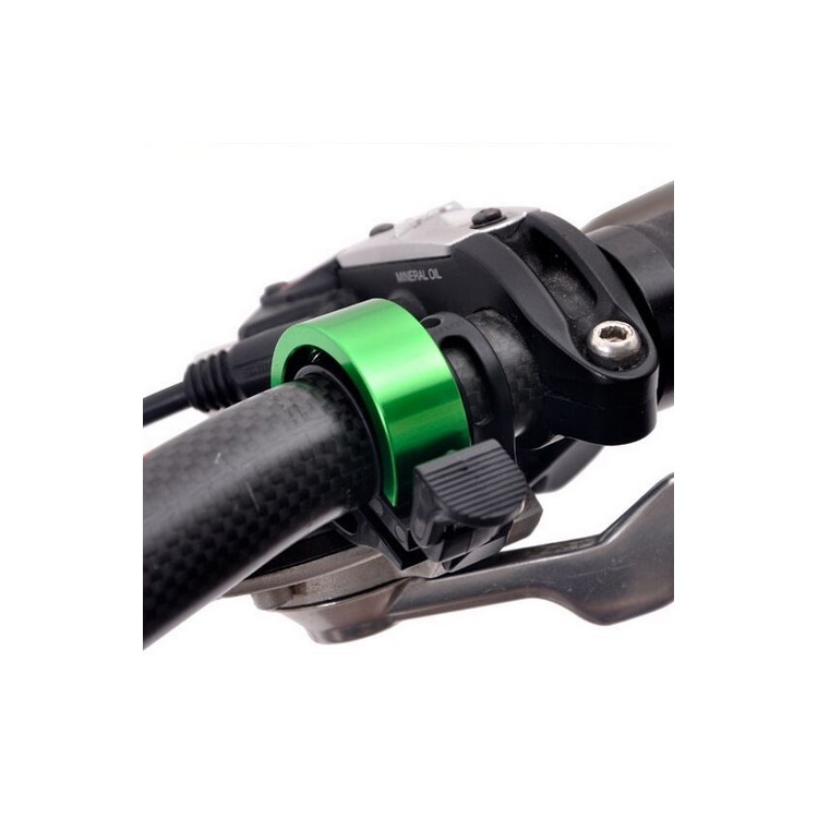 Mountain-Bike Handlebar Alarm Durable Aluminum Alloy Bell Ring Loud Warning Safe Horn - Green-1