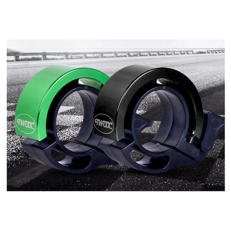 Mountain-Bike Handlebar Alarm Durable Aluminum Alloy Bell Ring Loud Warning Safe Horn - Green-3