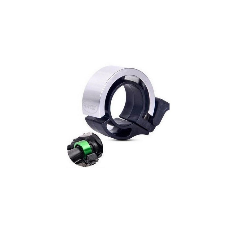 Loud Warning Bicycle Bike Handlebar Alarm Mountain-Bike Bell Ring Safe Horn - Silver Color-2
