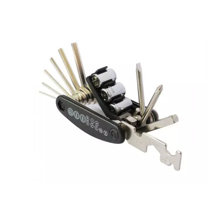 15 in 1 Multi-functional Bike Bicycle Cycling Mechanic Repair Tool Kit-4