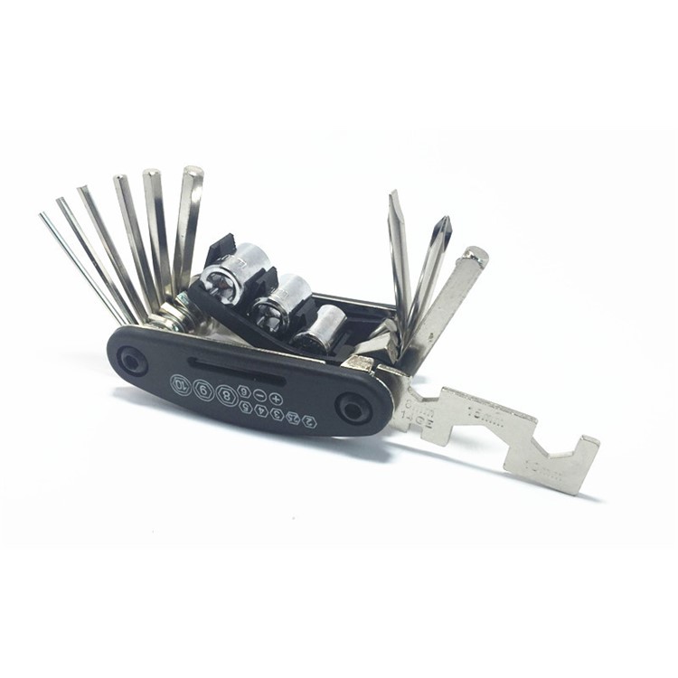 15 in 1 Multi-functional Bike Bicycle Cycling Mechanic Repair Tool Kit-5