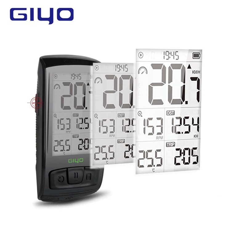 GIYO Wireless Bluetooth Bicycle Computer Waterproof Speedometer with Backlight-5