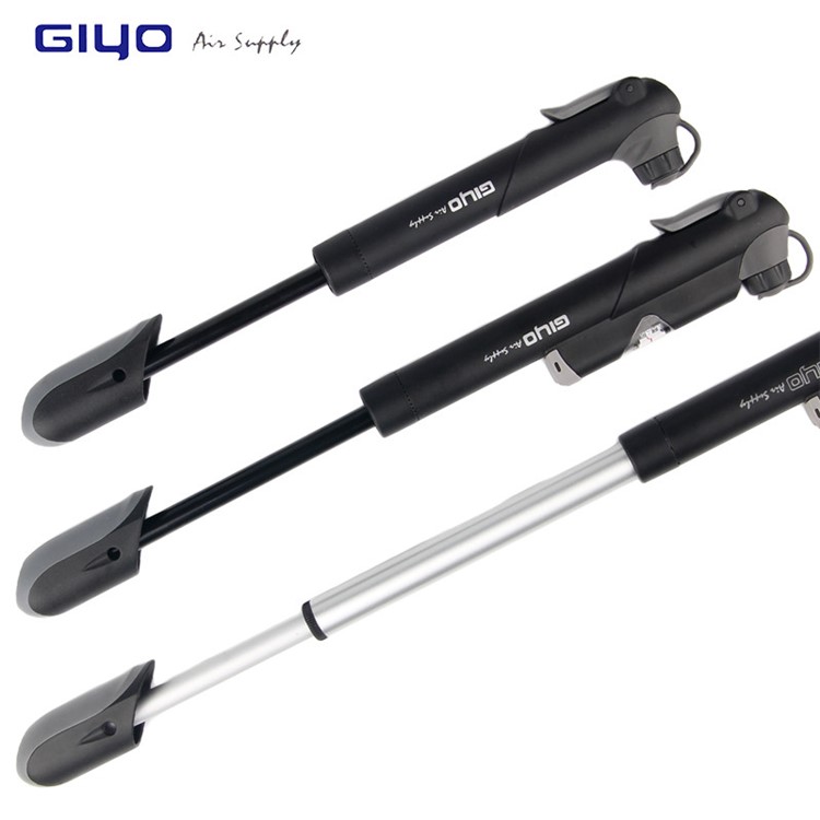 GIYO GP-41S AV/FV Valve Bike Pump Tire Air Inflator with Gauge, Size: 21 x 4.3cm-2