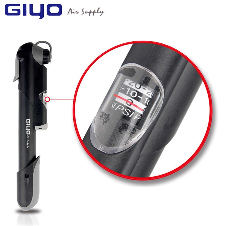 GIYO GP-41S AV/FV Valve Bike Pump Tire Air Inflator with Gauge, Size: 21 x 4.3cm-5