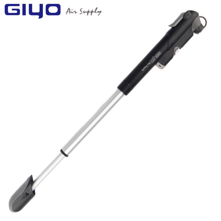 GIYO GP-61S 120PSI AV/FV Valve Bicycle Pump Tire Air Inflator with Gauge, Size: 21.5 x 4.3cm-4