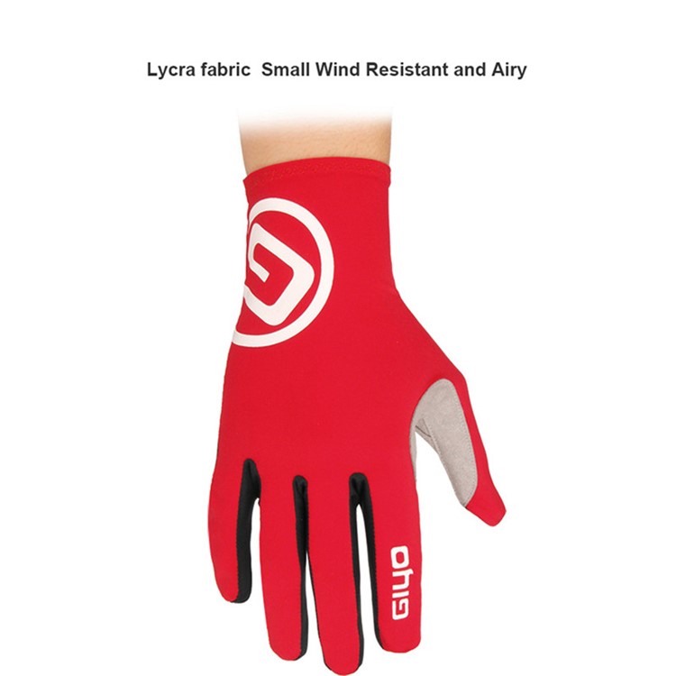 GIYO-S-02-L Touch Screen Cycling Gloves Breathable Windproof Full Finger Gloves - Red / Size: L-11