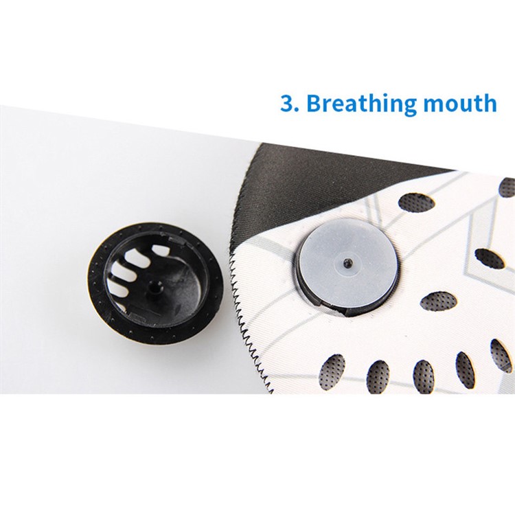 Face Mask Half Anti Dust Pollution Filter Sport Cycling Bicycle Bike Face Shield - White-6