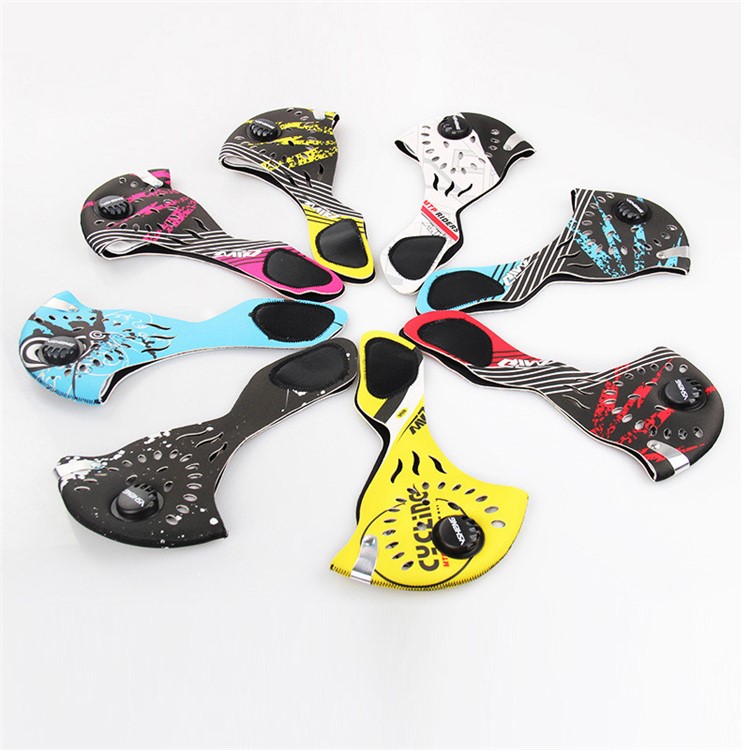 Face Mask Half Anti Dust Pollution Filter Sport Cycling Bicycle Bike Face Shield - White-8