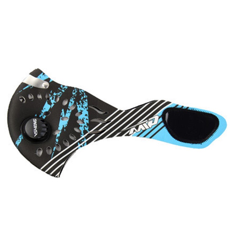 Face Mask Half Anti Dust Pollution Filter Sport Cycling Bicycle Bike Face Shield - Blue/Black-1