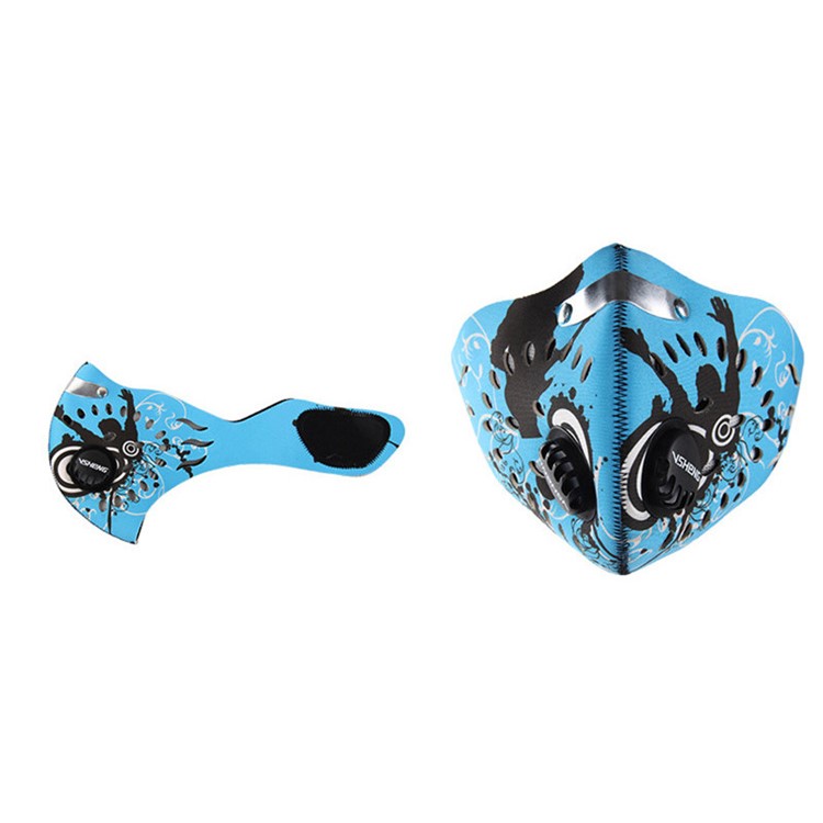 Face Mask Half Anti Dust Pollution Filter Sport Cycling Bicycle Bike Face Shield - Blue-2
