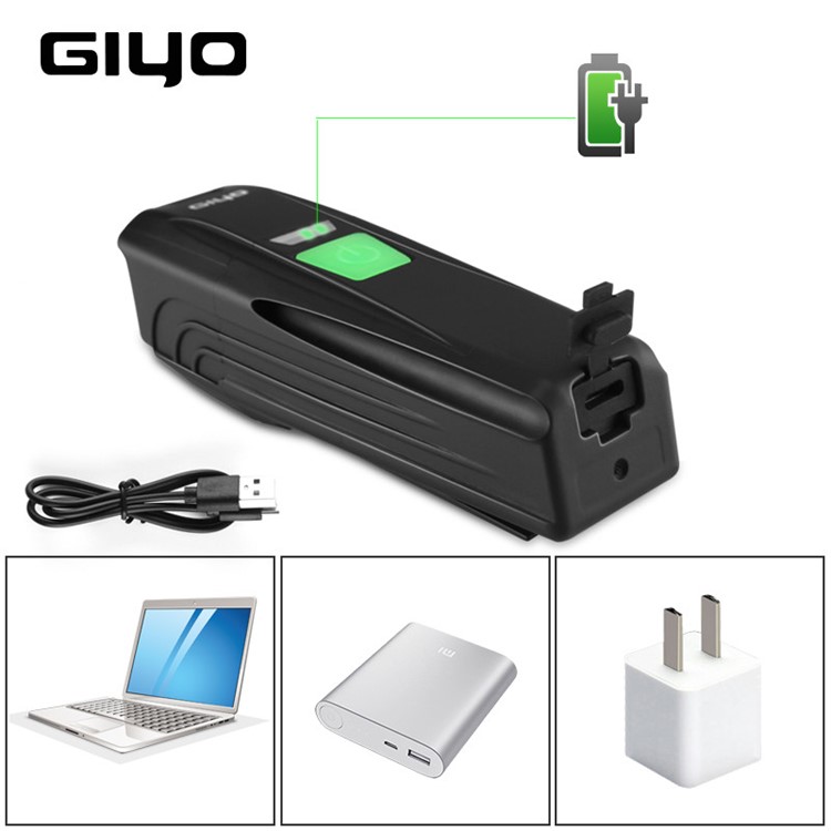 GIYO T6 LED Bike Front Handlebar Flashlight IP65 USB Rechargeable Headlight-6