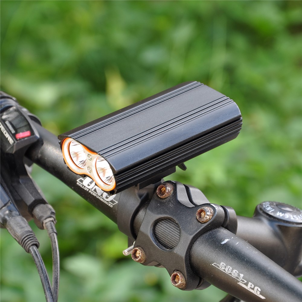 GIYO 360 Degree Rotary Bicycle Front Light 2400Lm 2 x T6 LED Bicycle Lamp-3