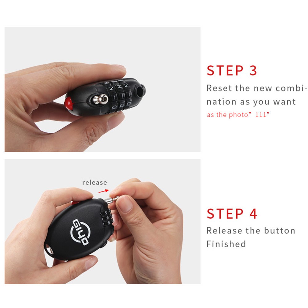 GIYO Multi-function Mini Cable Bicycle Lock Anti Theft Code Helmet Lock-12