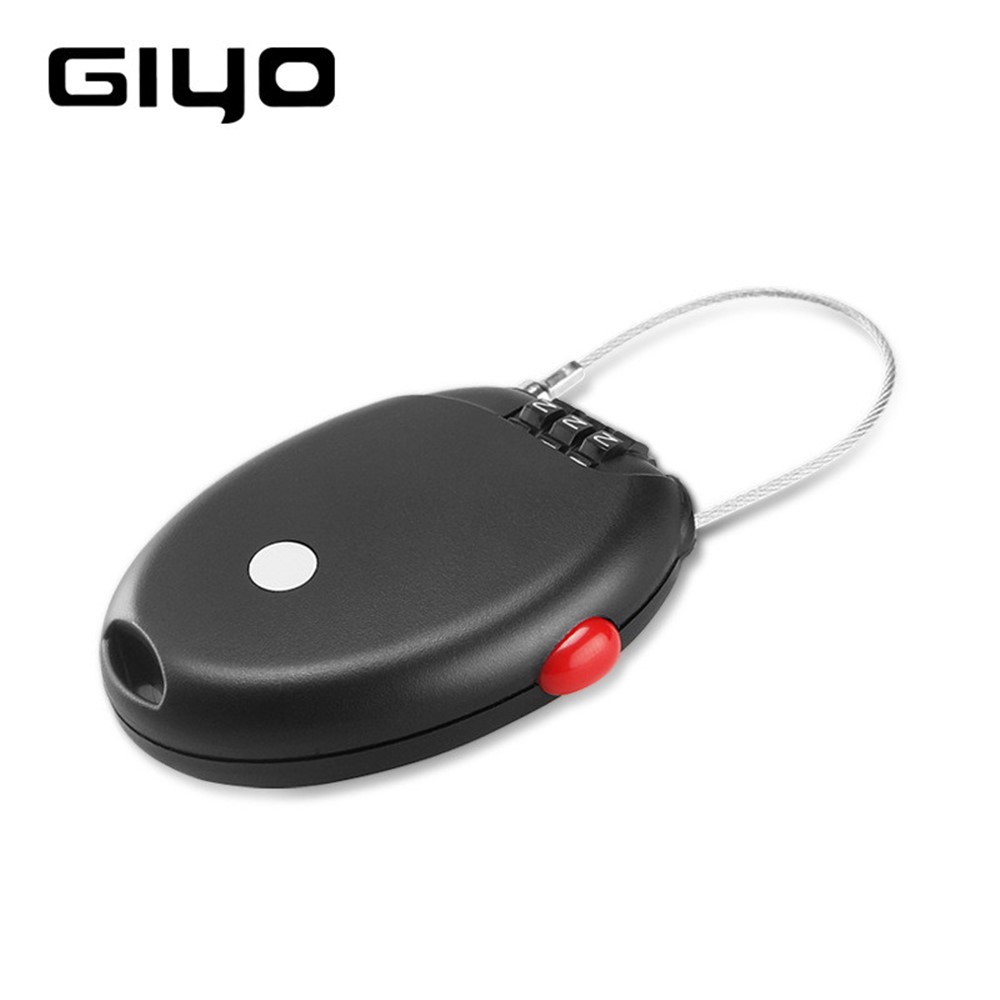 GIYO Multi-function Mini Cable Bicycle Lock Anti Theft Code Helmet Lock-4