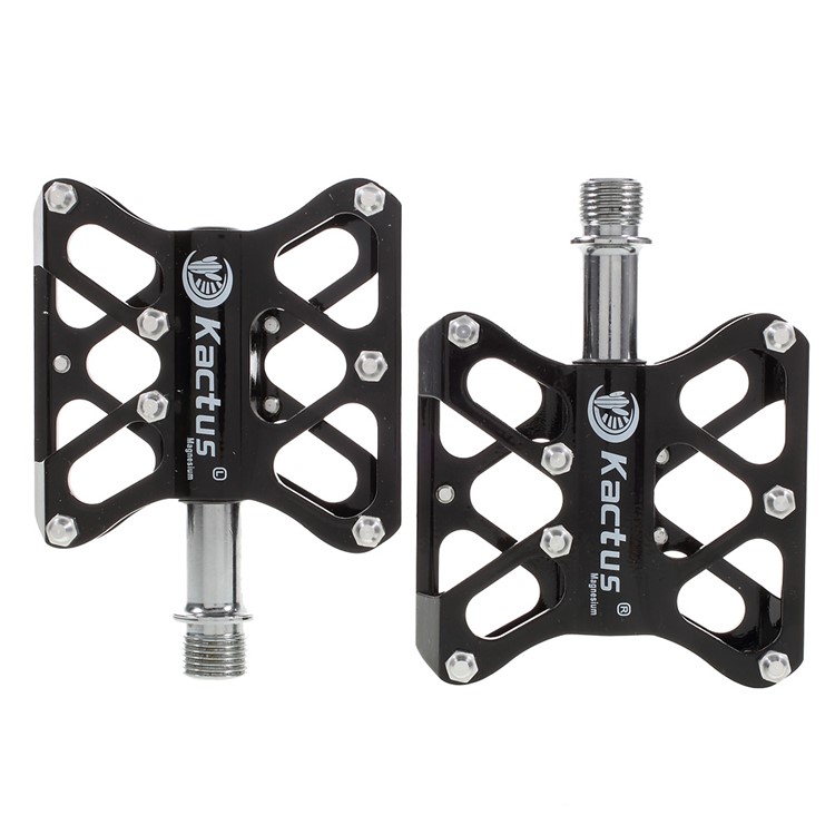 1 Pair of Magnesium Alloy Mountain Bike Platform CNC Technology - Black-2