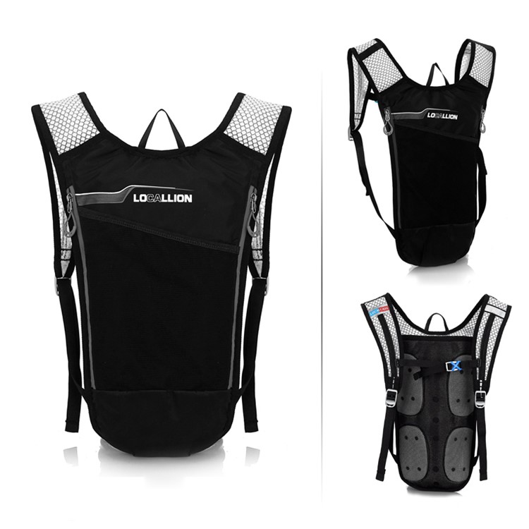 LOCAL LION Hydration Pack Backpack with 1.5L Bladder for Hiking Riding Camping Climbing - Grey-1