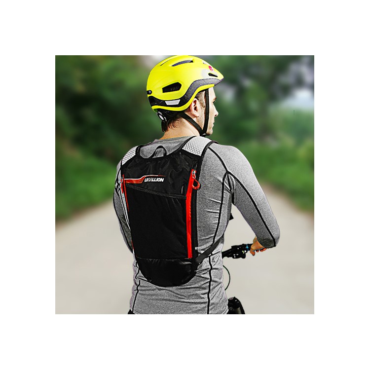 LOCAL LION Hydration Pack Outdoork Backpack with 1.5L Bladder Water Bag for Bike Sports etc. - Red-2