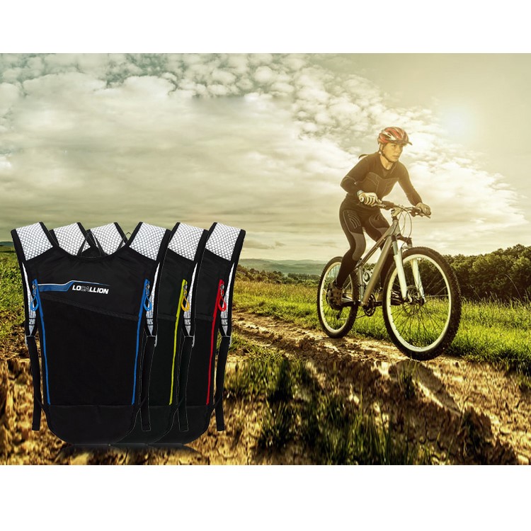 LOCAL LION 1.5L Water Bladder Bag Hydration Backpack for Hiking Riding Camping Climbing - Yellow-2