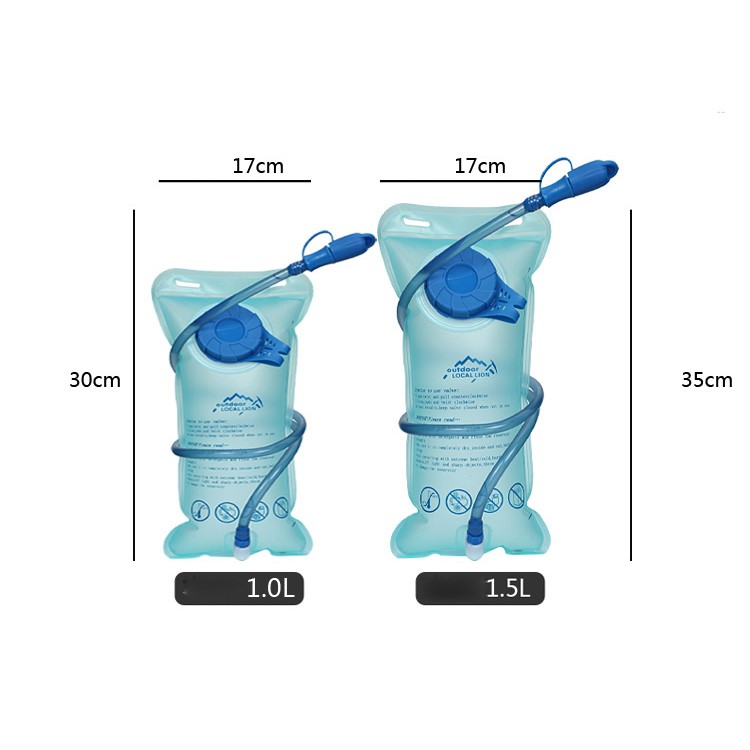 LOCAL LION 1.5L Water Bladder Bag Hydration Backpack for Hiking Riding Camping Climbing - Yellow-5